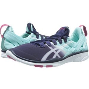 ASICS turquoise/purple sneaker size 8